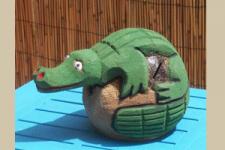 Gator Carved Coconut
