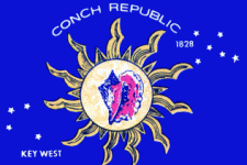 2' x 3'  Official Conch Republic Flag